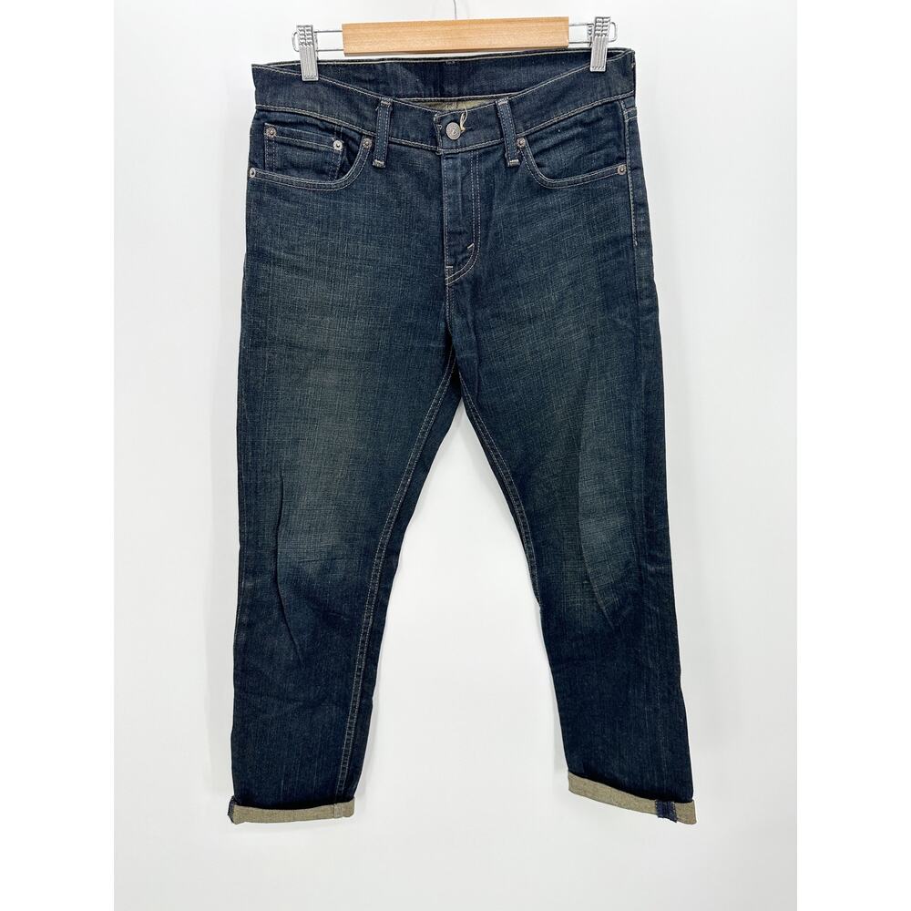 Levi's Jeans Men's 30x30 Blue 511 Dark‎ Wash 100% Cotton Denim Non-Stretch